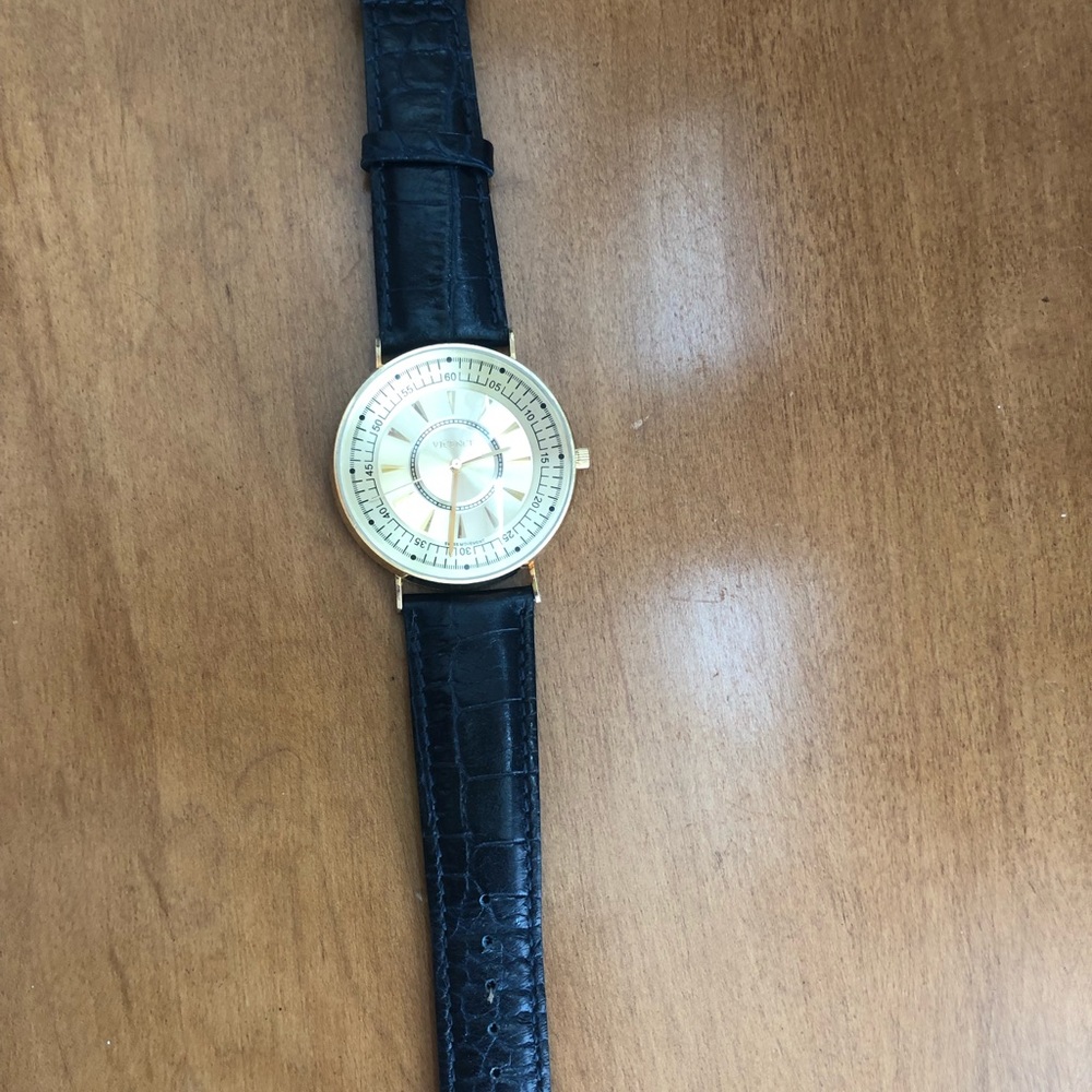 Navy Blue and gold VicencE Watch